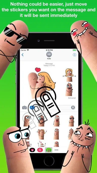 Screenshot di FingMoji Sticker