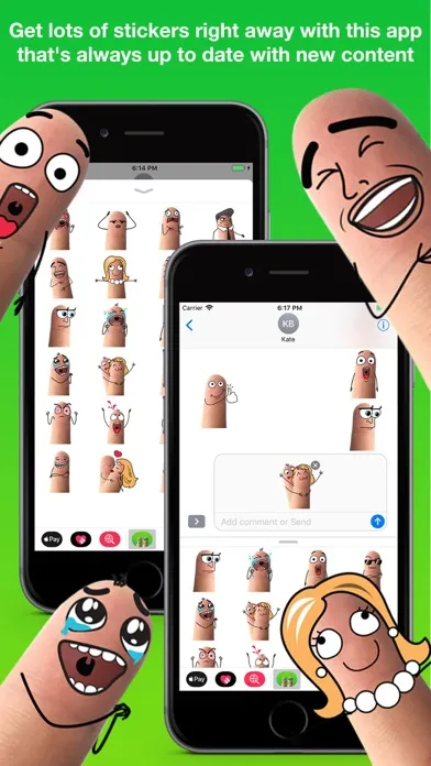 Screenshot di FingMoji Sticker