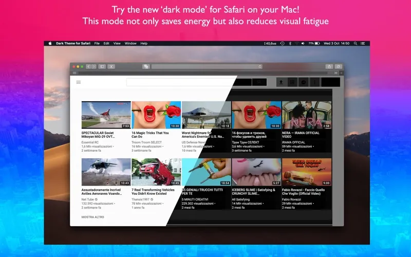 تصاویر Dark Theme for Safari