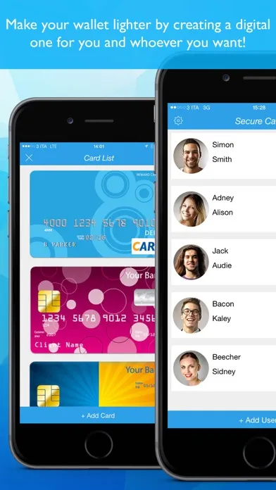 Secure Card -manager,credit 스크린샷