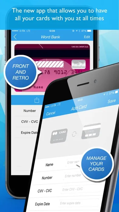 Secure Card -manager,credit 스크린샷