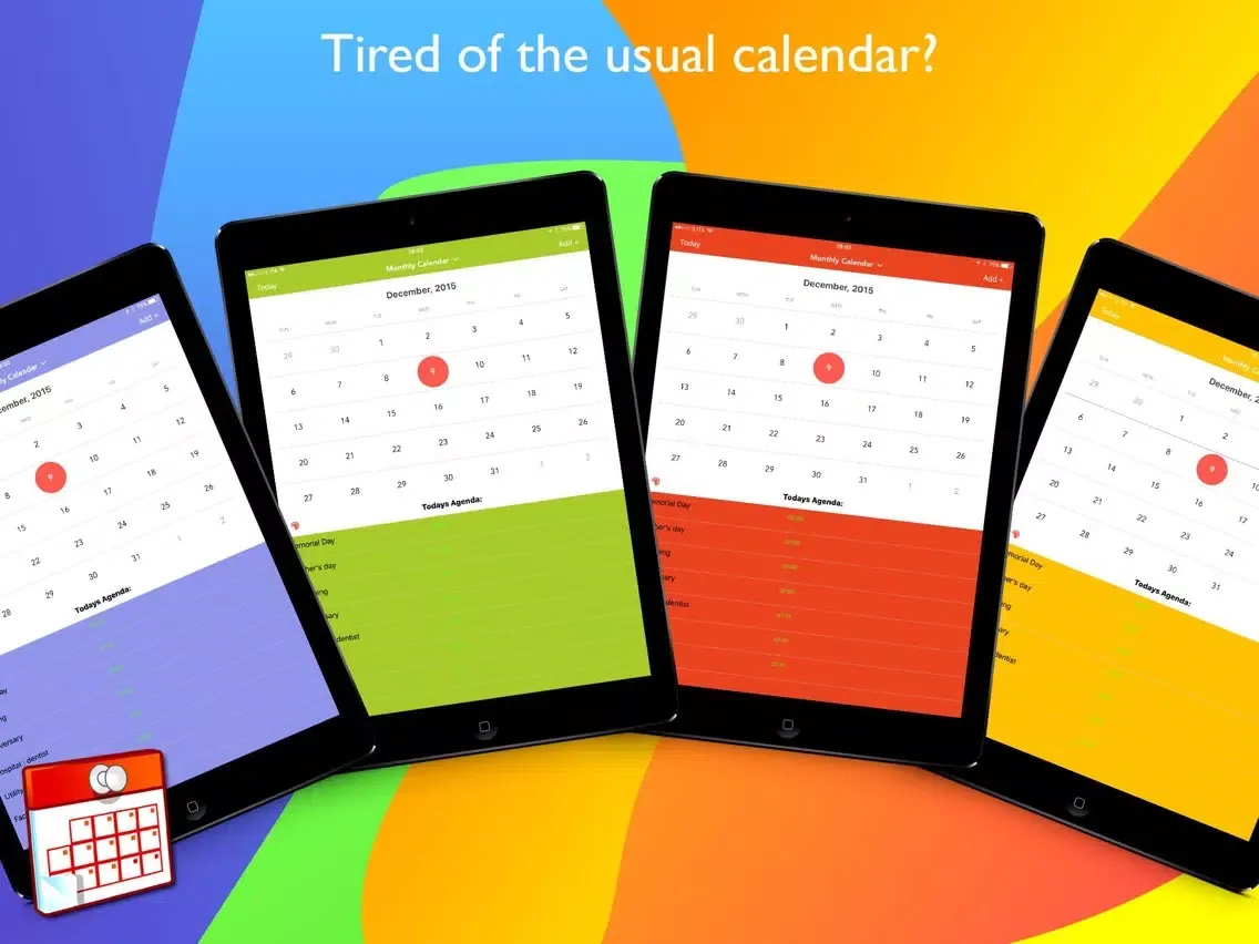 Color Calendar Pro iPad  Ekran Görüntüleri