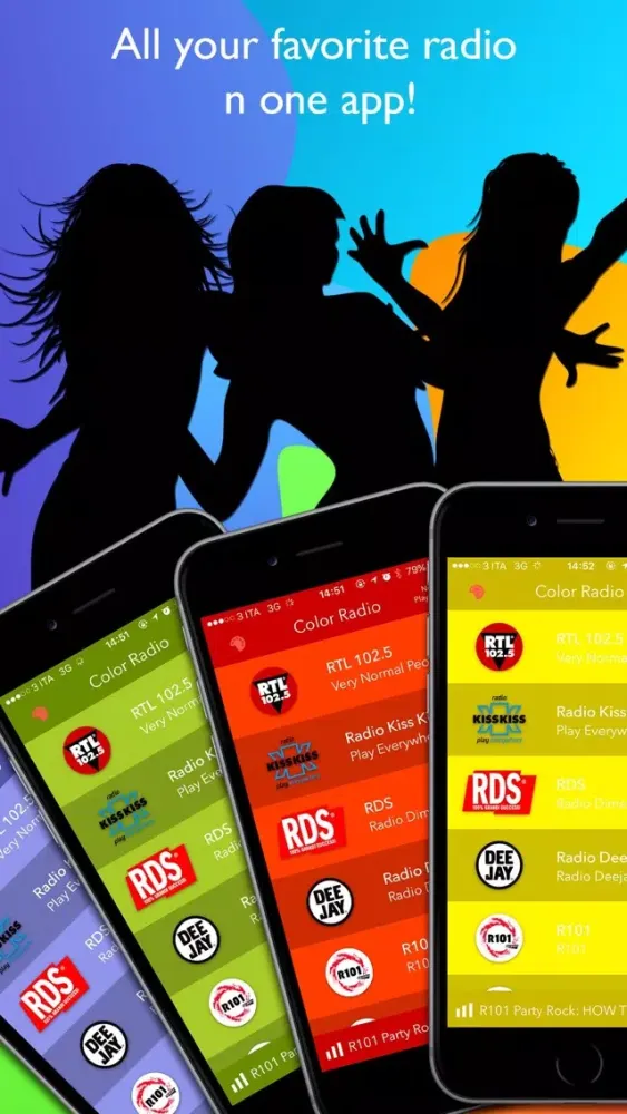 Capturas de tela do Color Radio