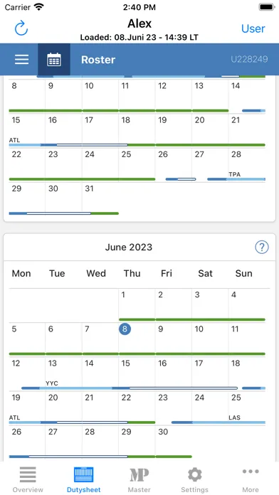 Dutysheet Wx Screenshots