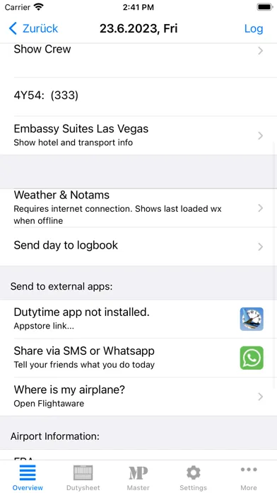 Dutysheet Wx Screenshots