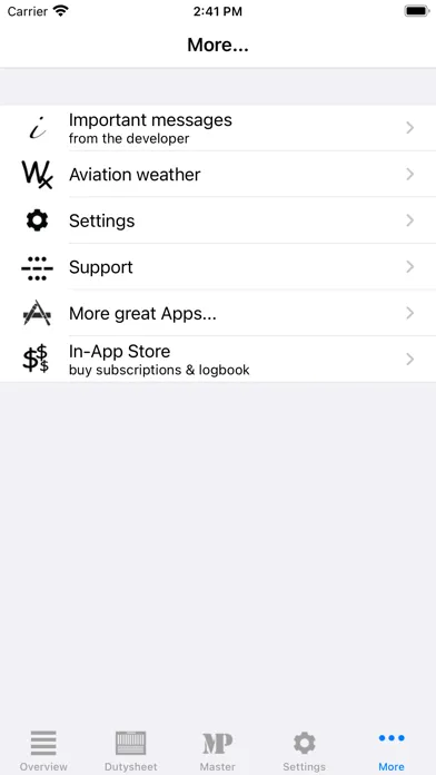 Dutysheet Wx Screenshots