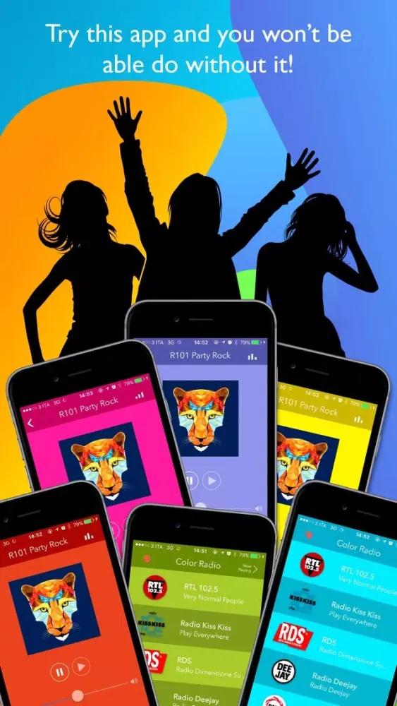 Capturas de tela do Color Radio Simple