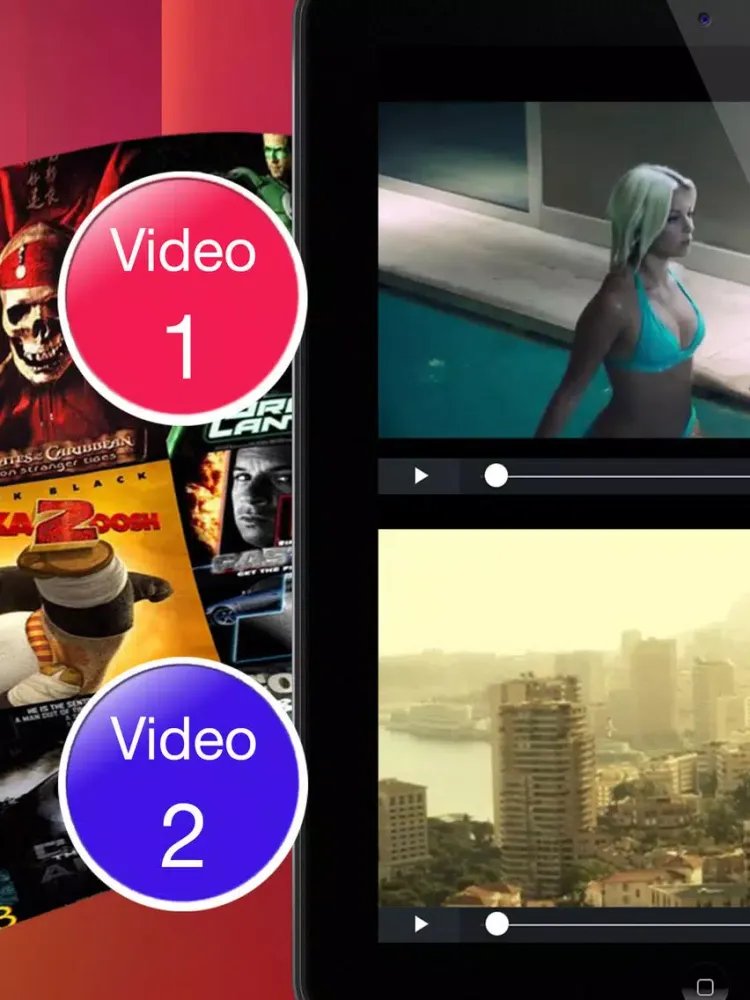 Captures d'écran de Double Video Player iPad 