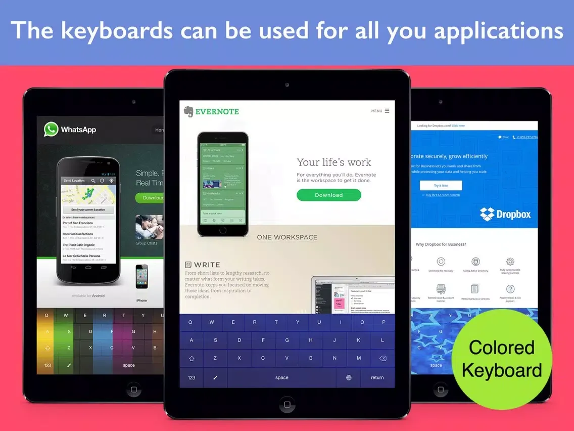 Colored Keyboards iPad  스크린샷