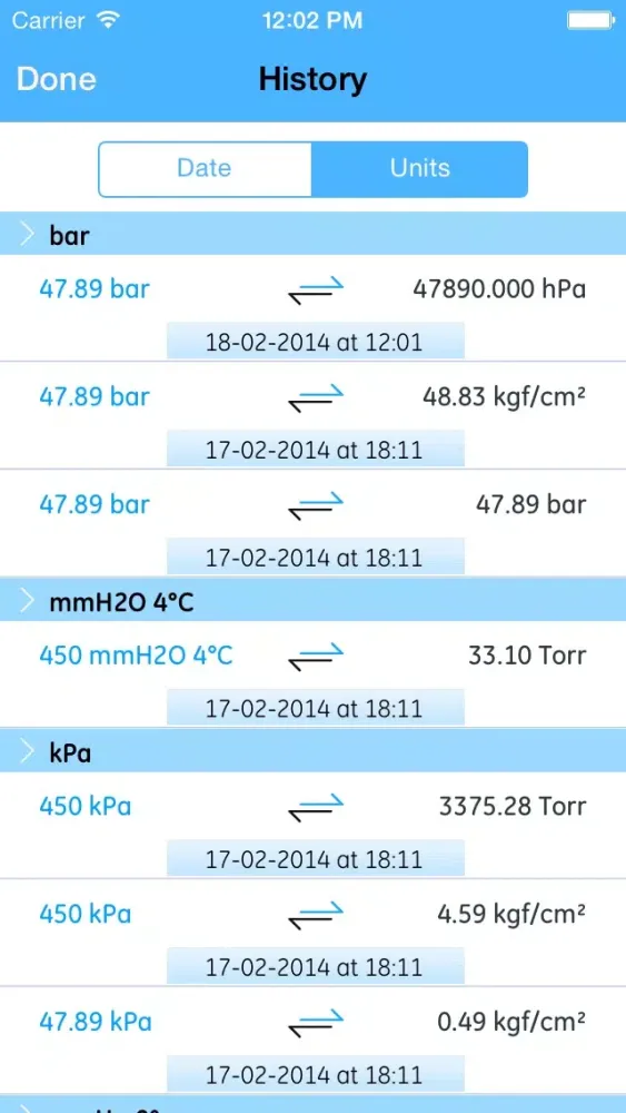 Screenshot di Pressure Converter