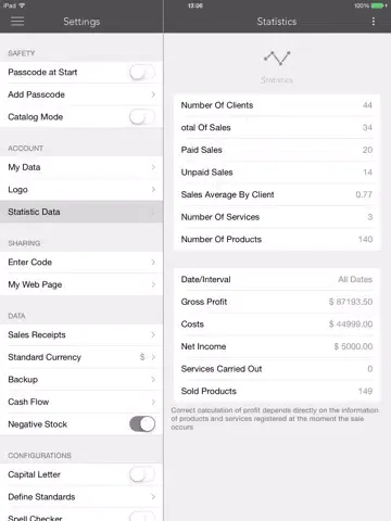 Screenshot di Mini Negócio iPad 