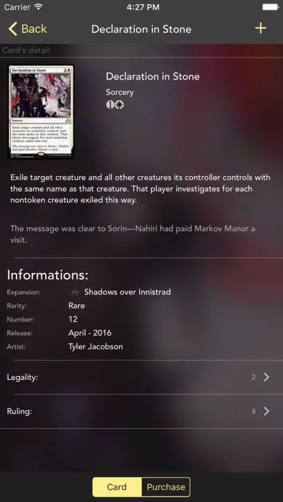 Capturas de pantalla de MTG-Collectors