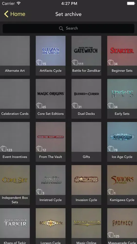 Capturas de pantalla de MTG-Collectors