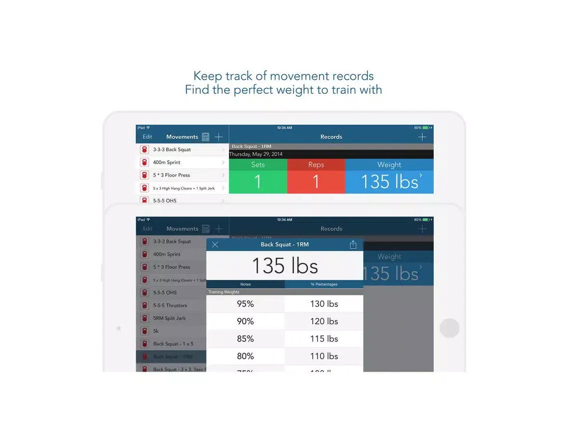 myWOD — #1 WOD Log for XF Style Workouts iPad  Screenshots