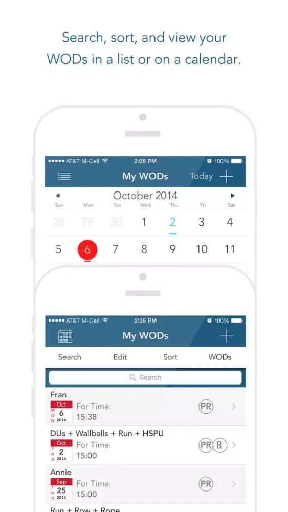 myWOD — #1 WOD Log for XF Style Workouts Screenshots