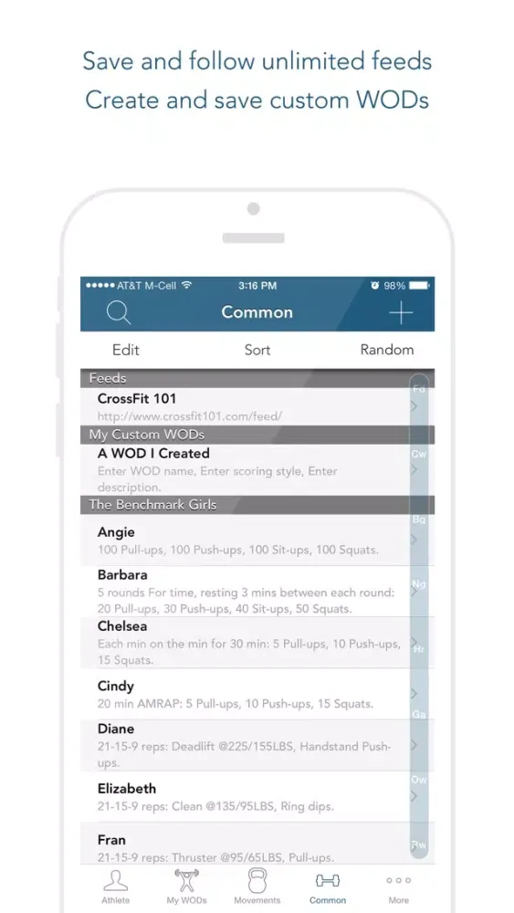 myWOD — #1 WOD Log for XF Style Workouts Screenshots