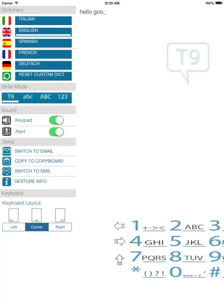 Скриншоты SMS Pad9 iPad 