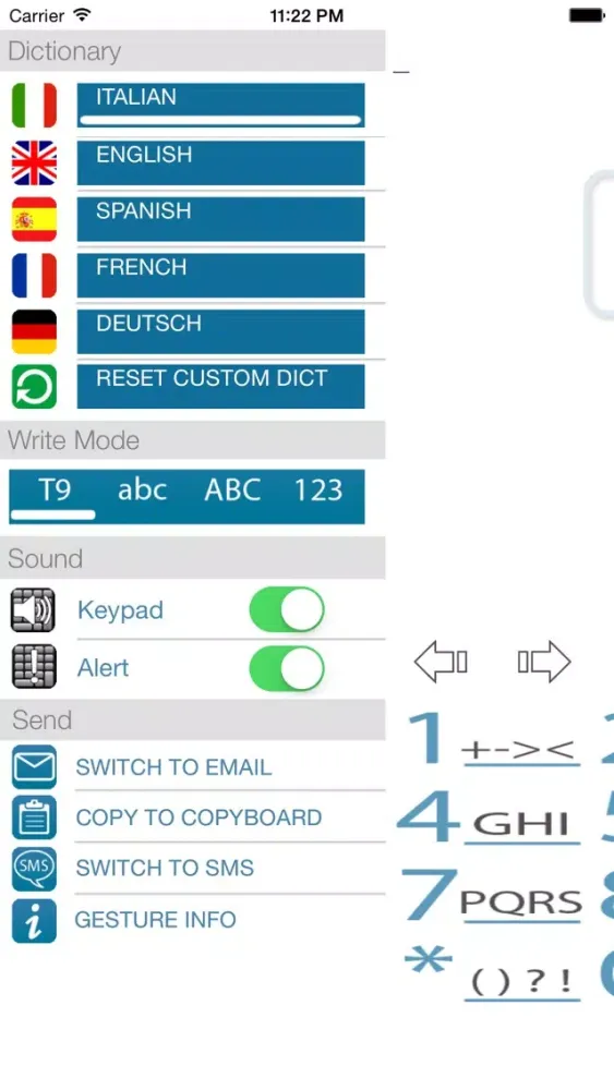 Скриншоты SMS Pad9