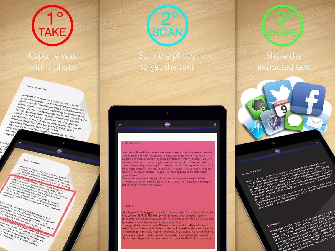 تصاویر Text Scanner Pro Offline iPad 