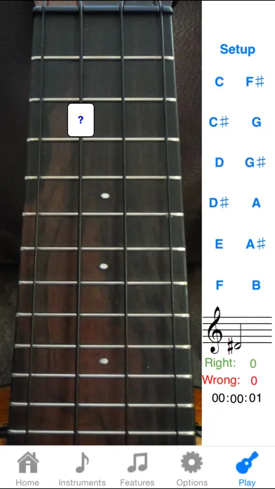 Capturas de pantalla de Ukulele Fretboard Addict
