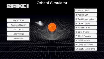 Tangkapan skrin Orbital Simulator: Explorer