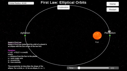 Tangkapan skrin Orbital Simulator: Explorer