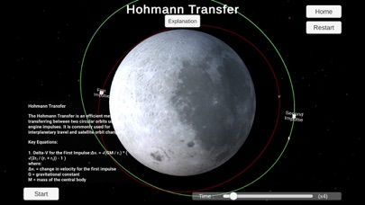 Tangkapan skrin Orbital Simulator: Explorer