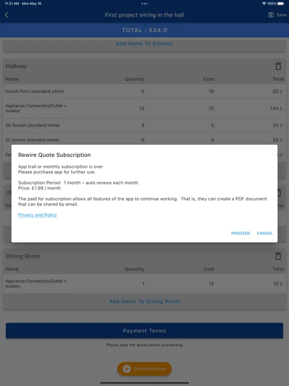 Ảnh chụp màn hình của Rewire Quote iPad 