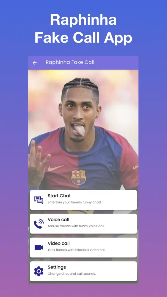 Zrzuty ekranu Raphinha Fake Video Call
