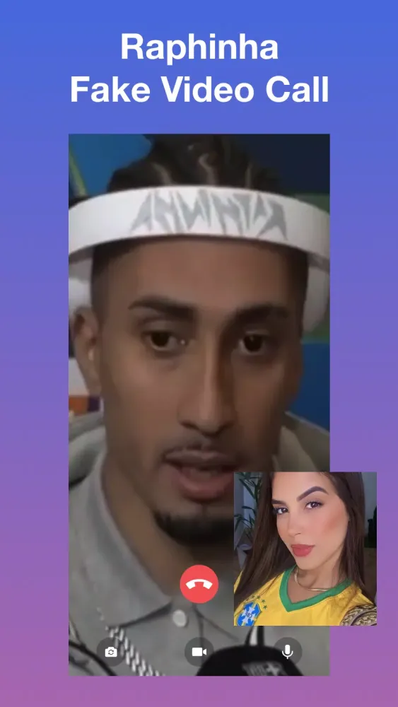 Zrzuty ekranu Raphinha Fake Video Call