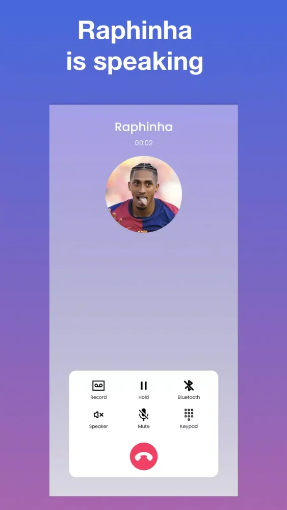 Zrzuty ekranu Raphinha Fake Video Call