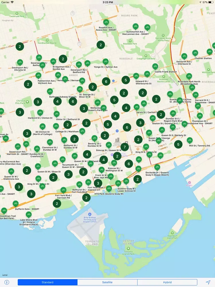 Capturas de tela do Bike Share: Toronto iPad 