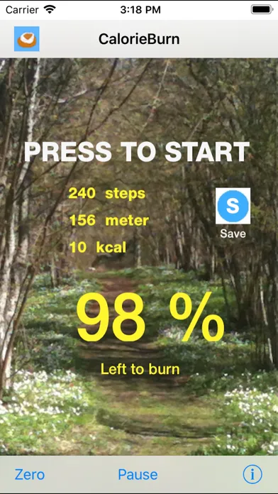 ภาพหน้าจอของ Calories to Burn