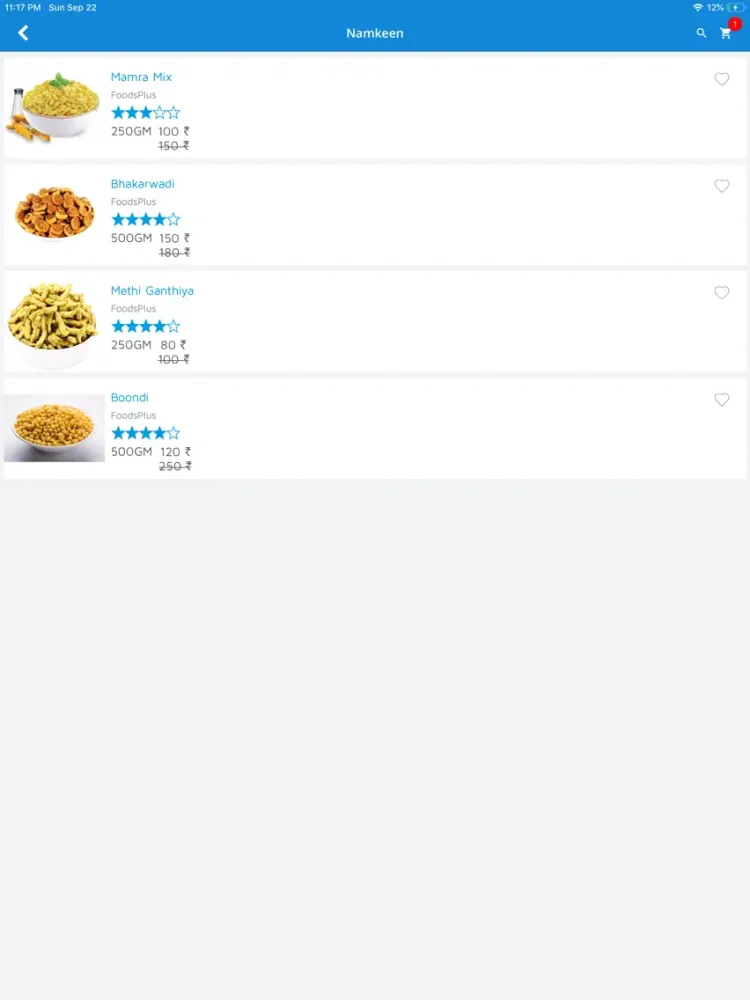 Screenshot di Foodsplus iPad 