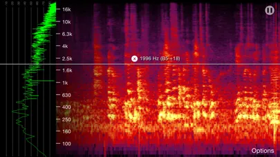 Zrzuty ekranu Spectrogram Pro (with super-smooth 60Hz update)