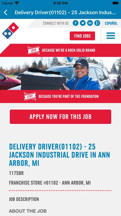 Captures d'écran de Domino's Store Experience