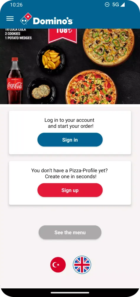 Captures d'écran de Domino's Pizza North Cyprus