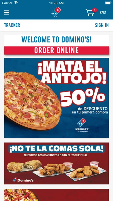 Domino's Venezuela Screenshots