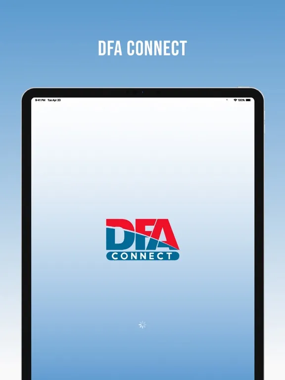 Screenshot di DFA CONNECT iPad 