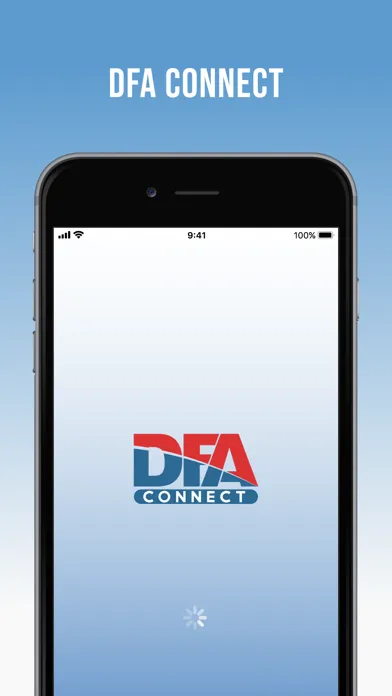 Screenshot di DFA CONNECT