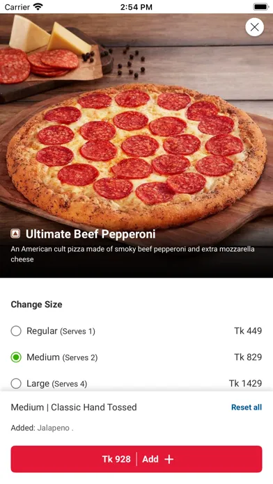 Domino's Pizza Bangladesh سکرین شاٹس
