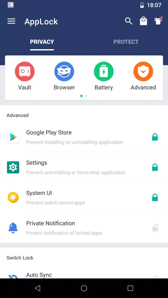AppLock Screenshots