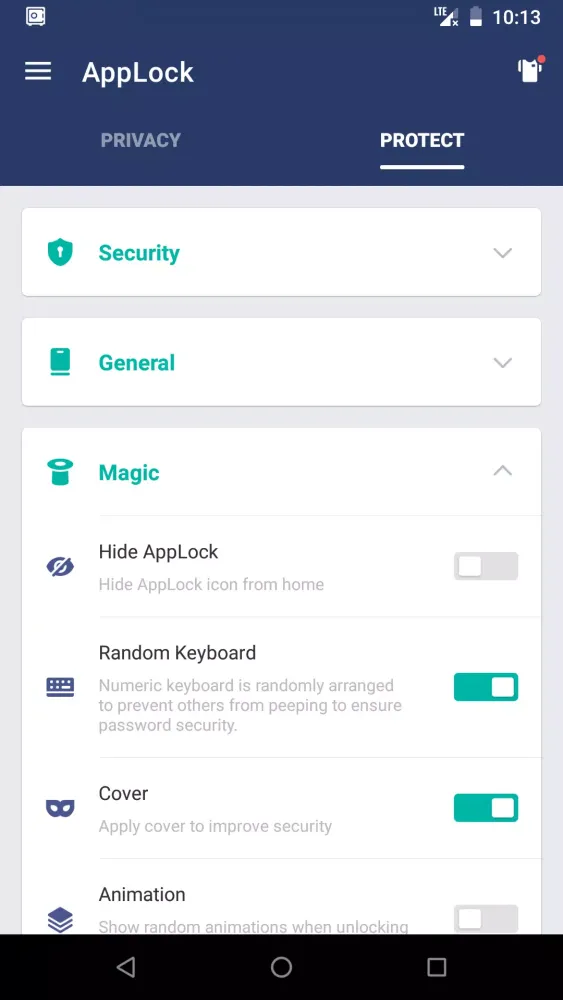 AppLock Screenshots