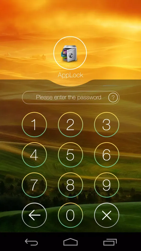 Zrzuty ekranu AppLock Theme Hill