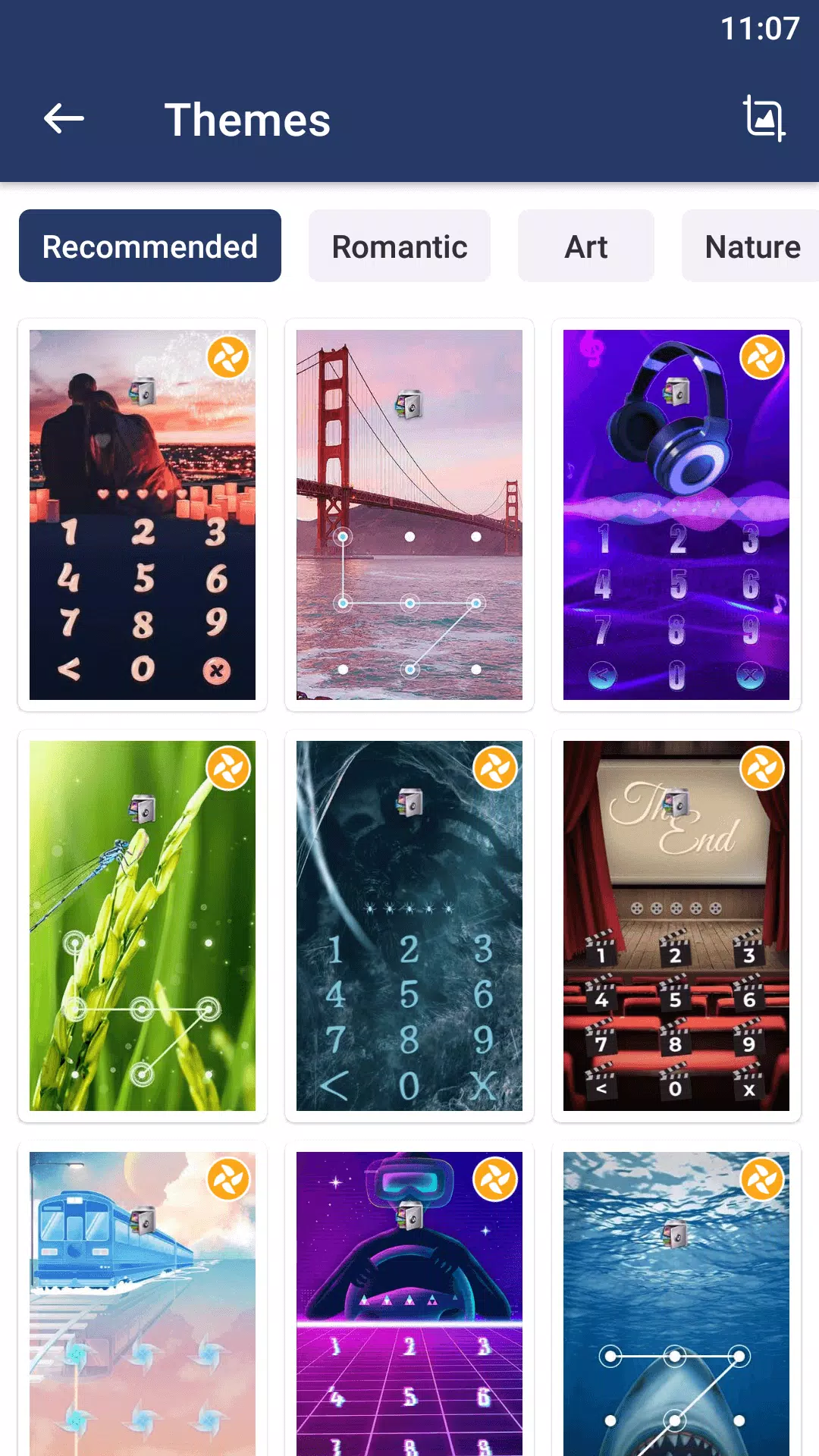 AppLock Live Theme Cinema Screenshots