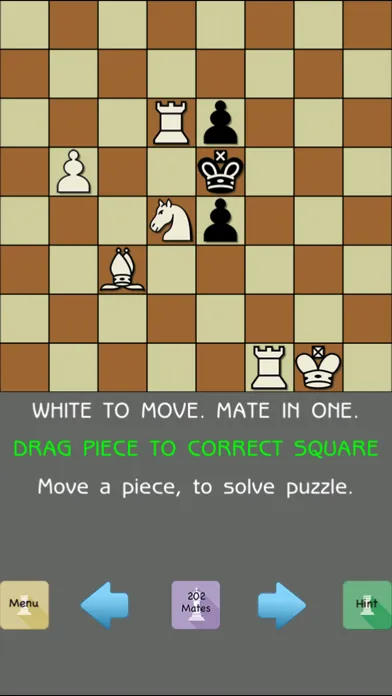 202 Chess Mate In ONE - 101 Chess Puzzles FREE স্ক্রিনশট