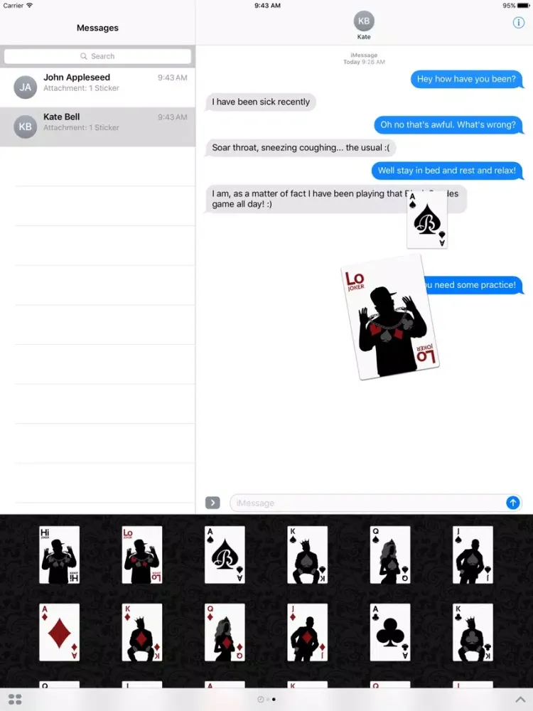 Playing Cards: Black Spades Deck 1 iPad 應用截圖