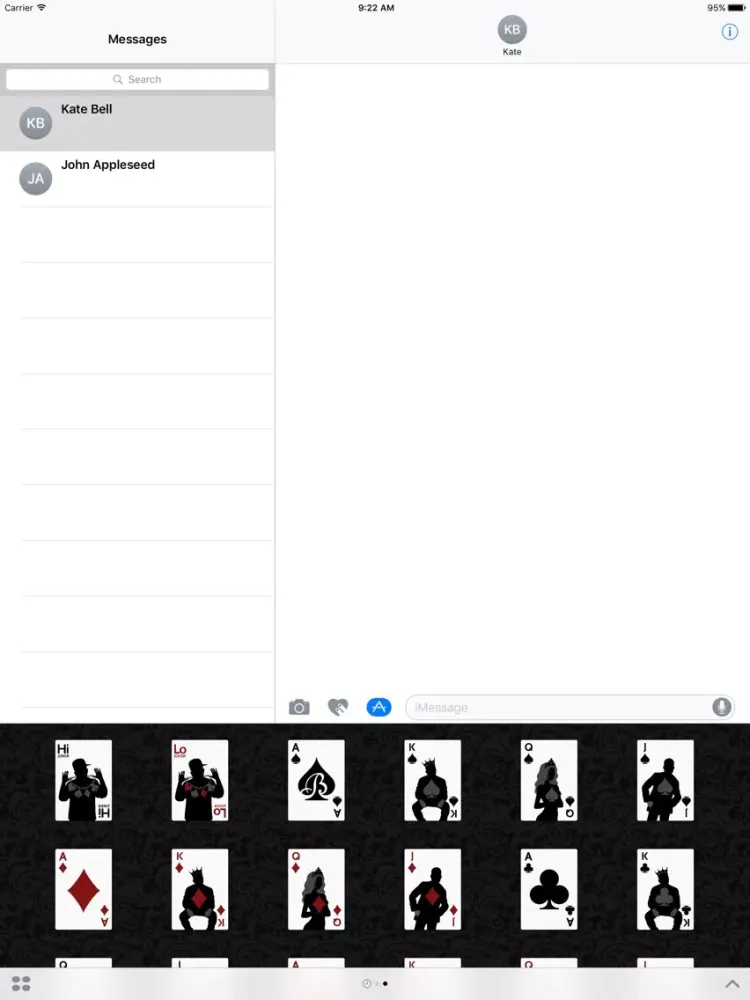 Playing Cards: Black Spades Deck 1 iPad 應用截圖