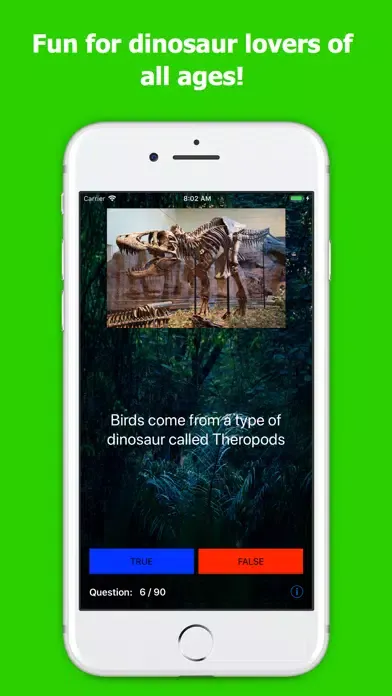 Ảnh chụp màn hình của Dino Quiz 4 Kidz