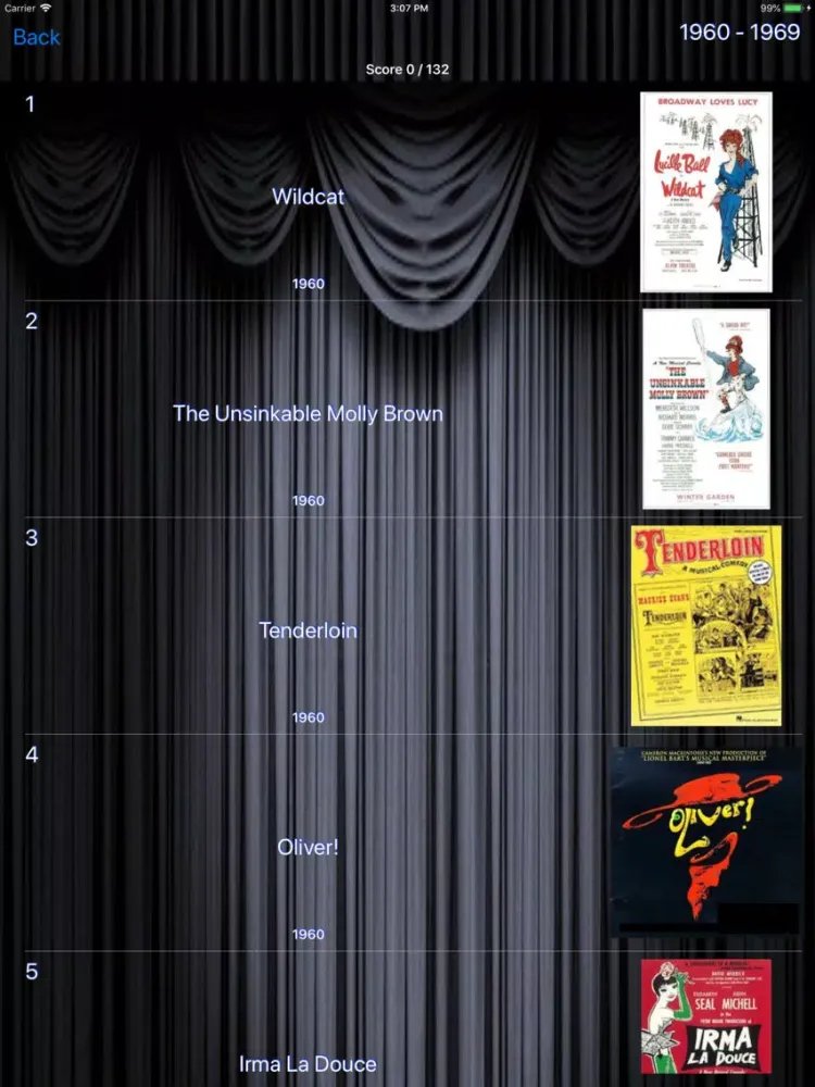 On Stage: Musicals iPad  Screenshots
